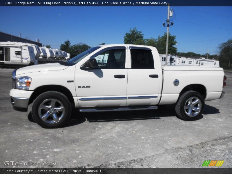  2008 Ram 1500 Big Horn Edition Quad Cab 4x4 Cool Vanilla White