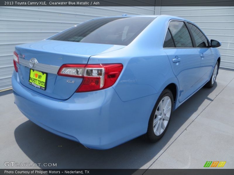 Clearwater Blue Metallic / Ash 2013 Toyota Camry XLE