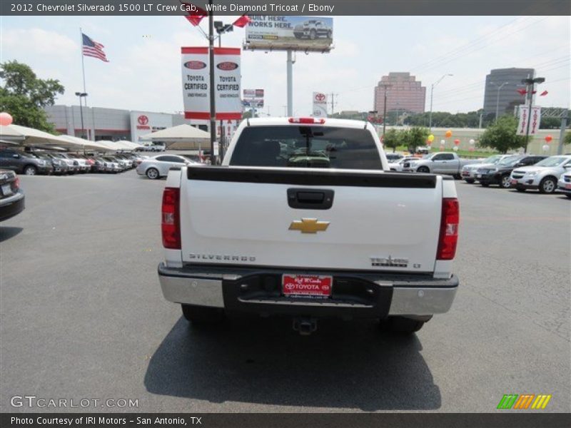 White Diamond Tricoat / Ebony 2012 Chevrolet Silverado 1500 LT Crew Cab