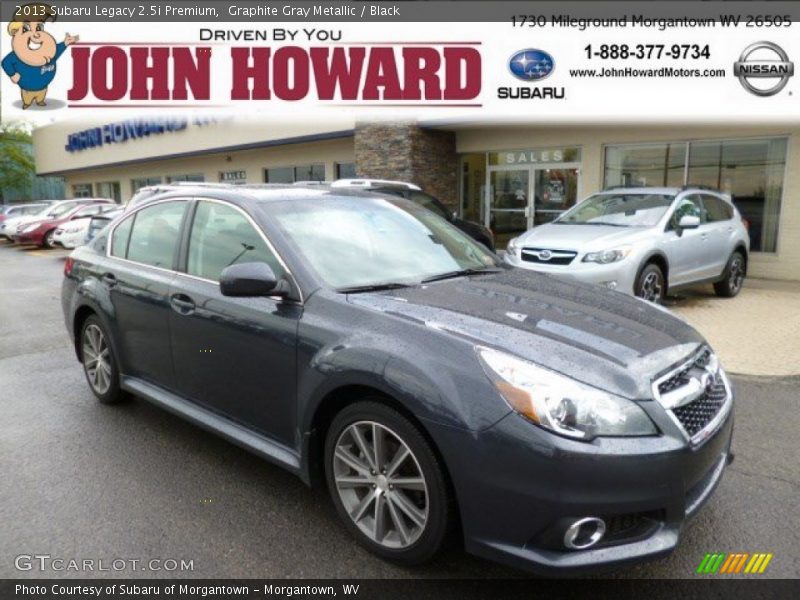 Graphite Gray Metallic / Black 2013 Subaru Legacy 2.5i Premium