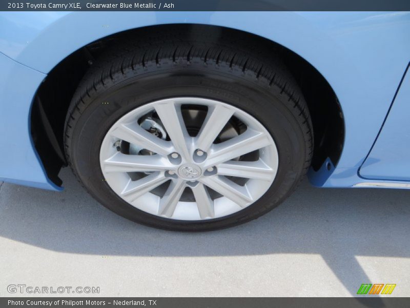 Clearwater Blue Metallic / Ash 2013 Toyota Camry XLE