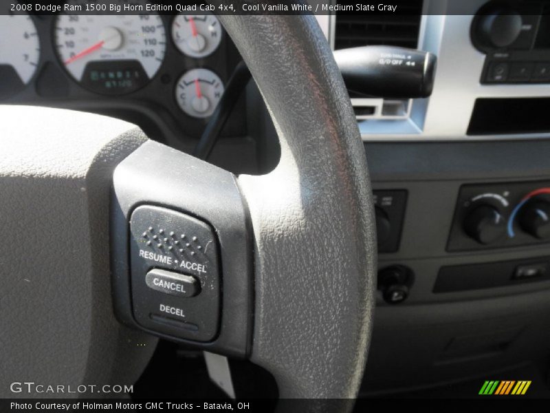 Controls of 2008 Ram 1500 Big Horn Edition Quad Cab 4x4