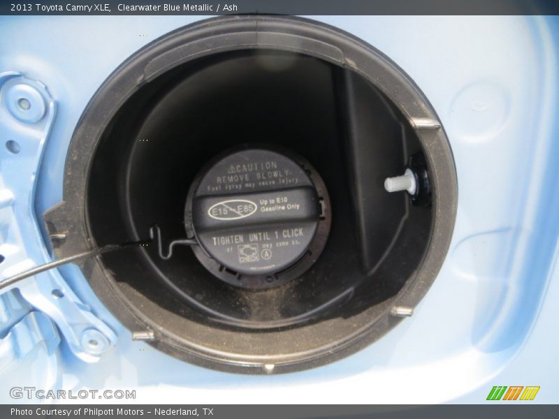 Clearwater Blue Metallic / Ash 2013 Toyota Camry XLE