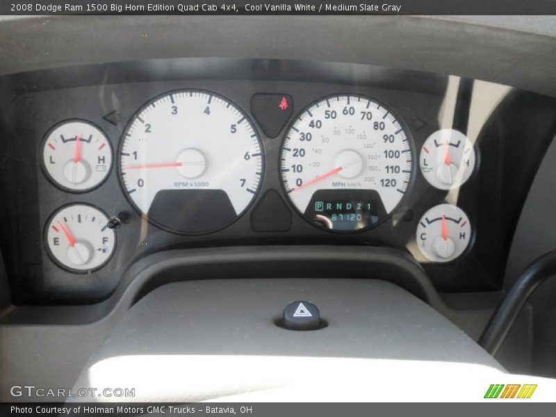  2008 Ram 1500 Big Horn Edition Quad Cab 4x4 Big Horn Edition Quad Cab 4x4 Gauges