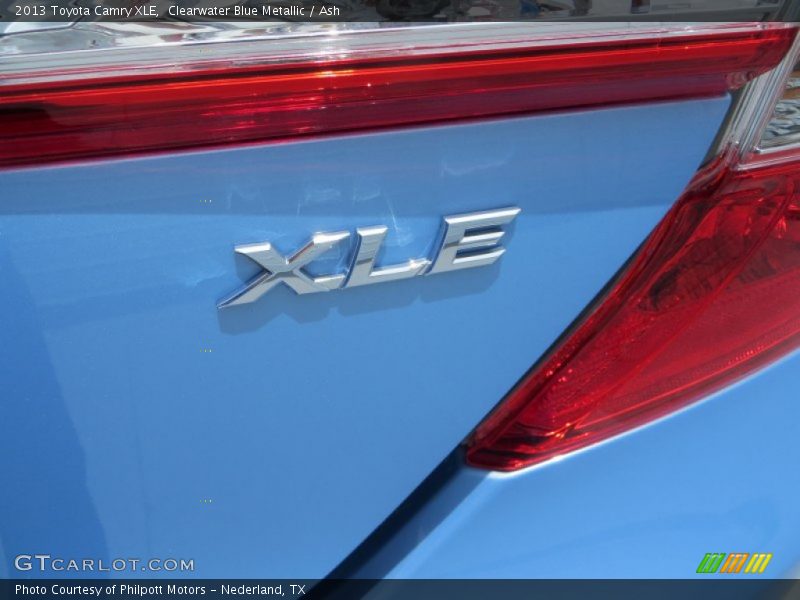 Clearwater Blue Metallic / Ash 2013 Toyota Camry XLE