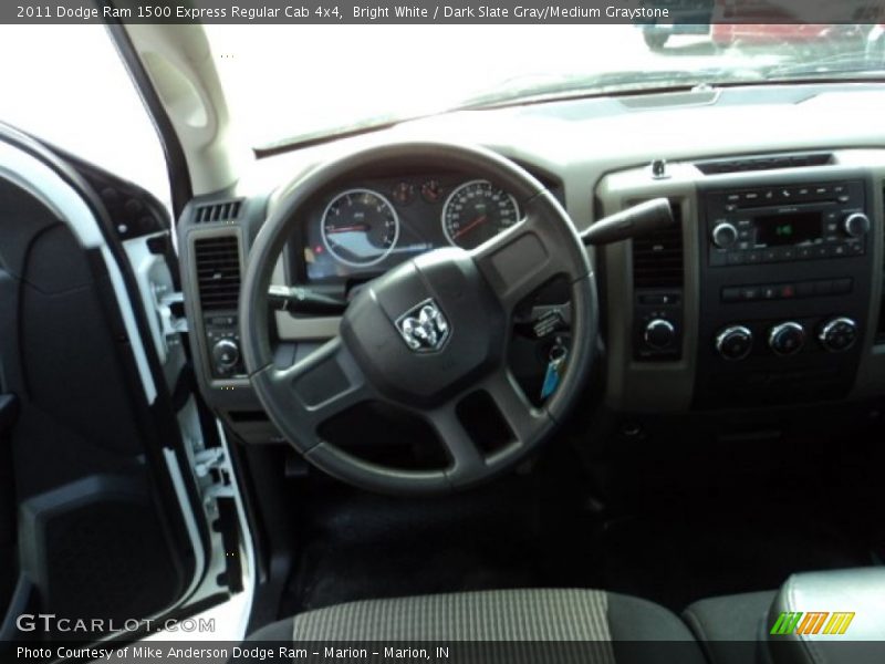 Bright White / Dark Slate Gray/Medium Graystone 2011 Dodge Ram 1500 Express Regular Cab 4x4