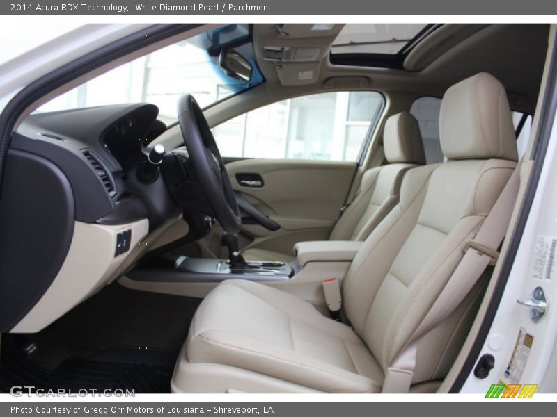 Front Seat of 2014 RDX Technology