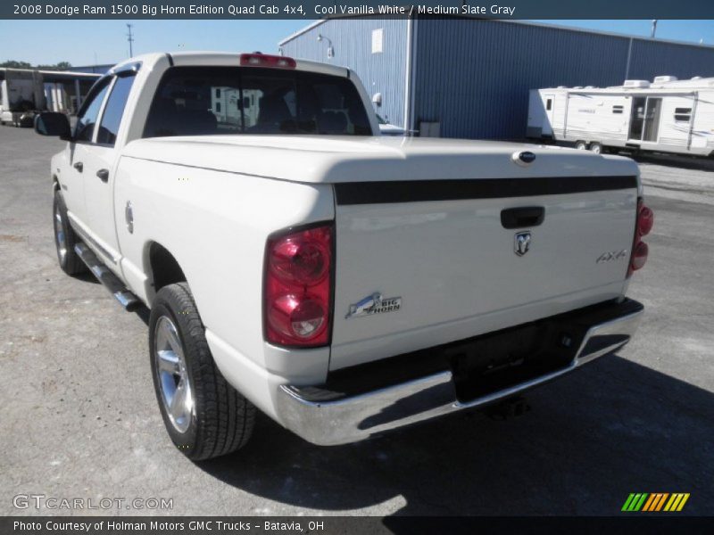 Cool Vanilla White / Medium Slate Gray 2008 Dodge Ram 1500 Big Horn Edition Quad Cab 4x4