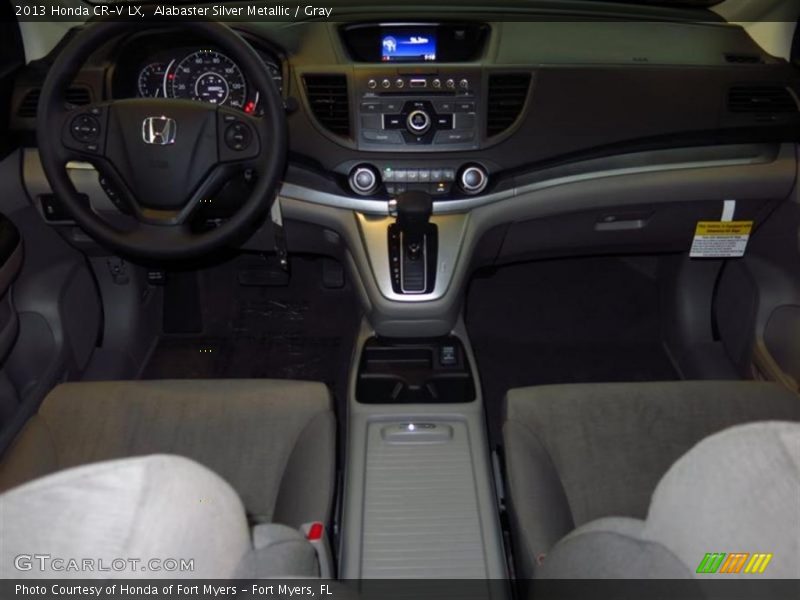 Alabaster Silver Metallic / Gray 2013 Honda CR-V LX