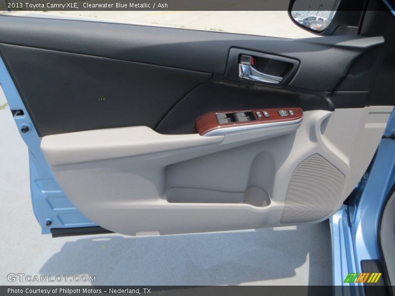 Clearwater Blue Metallic / Ash 2013 Toyota Camry XLE