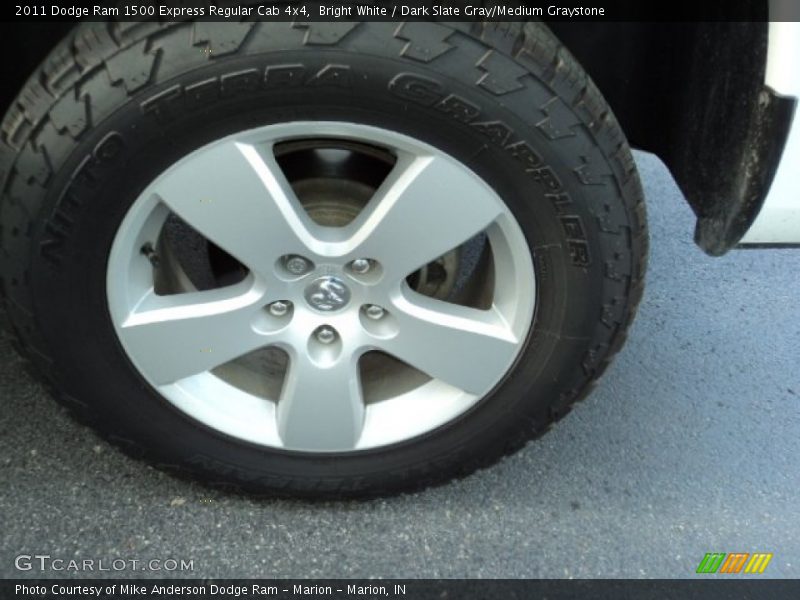 Bright White / Dark Slate Gray/Medium Graystone 2011 Dodge Ram 1500 Express Regular Cab 4x4