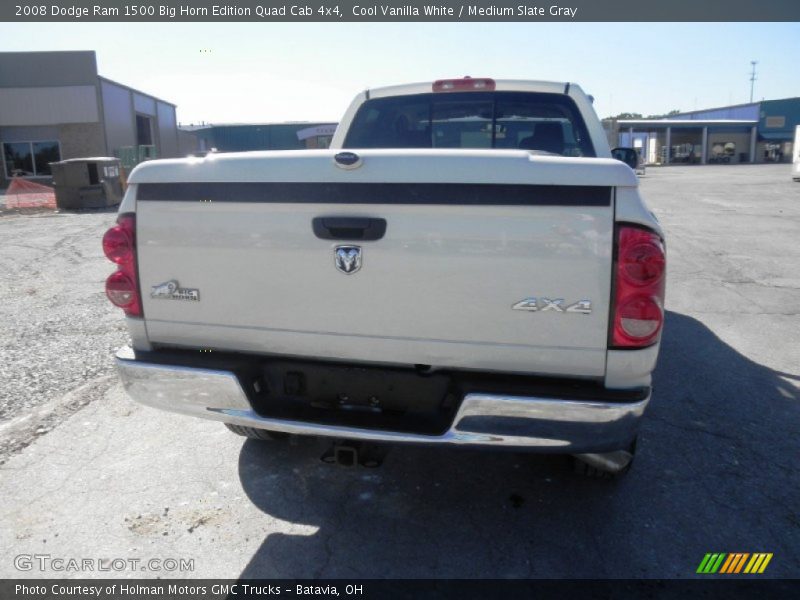 Cool Vanilla White / Medium Slate Gray 2008 Dodge Ram 1500 Big Horn Edition Quad Cab 4x4