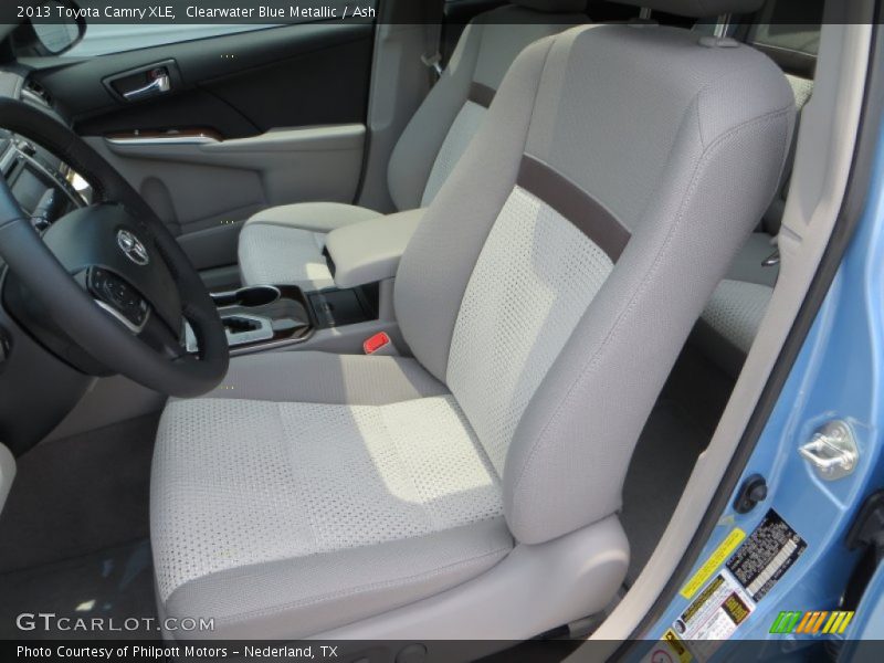 Clearwater Blue Metallic / Ash 2013 Toyota Camry XLE