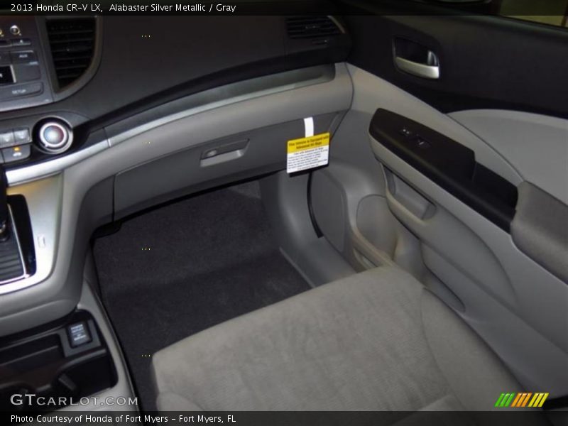 Alabaster Silver Metallic / Gray 2013 Honda CR-V LX