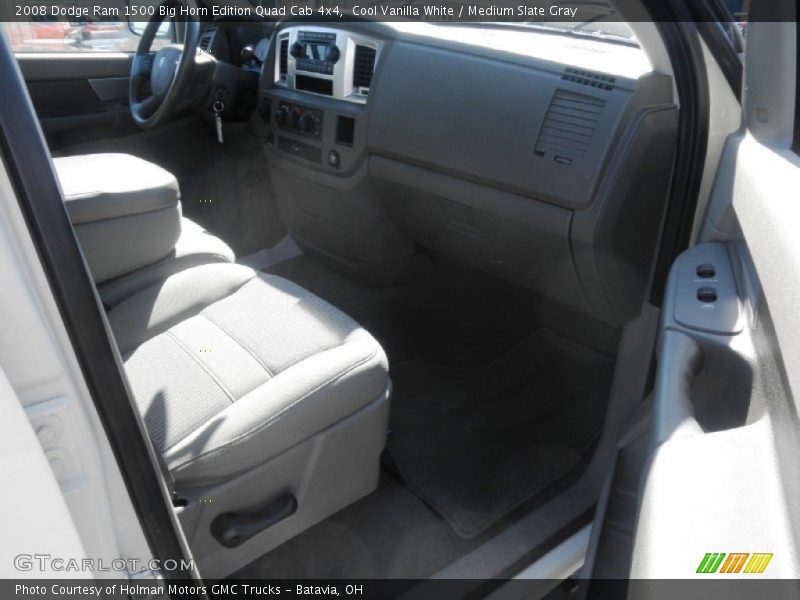 Cool Vanilla White / Medium Slate Gray 2008 Dodge Ram 1500 Big Horn Edition Quad Cab 4x4