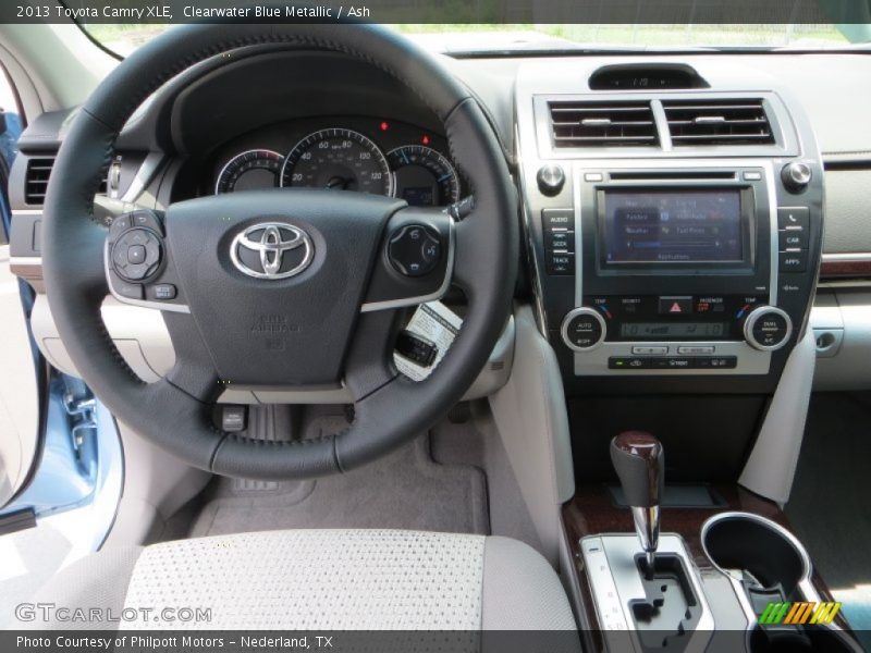 Clearwater Blue Metallic / Ash 2013 Toyota Camry XLE