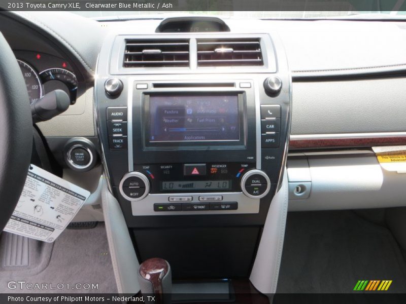 Clearwater Blue Metallic / Ash 2013 Toyota Camry XLE