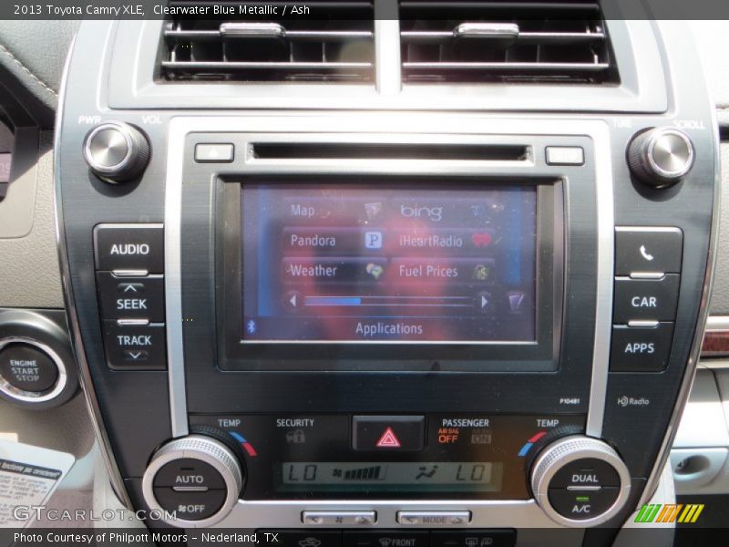 Clearwater Blue Metallic / Ash 2013 Toyota Camry XLE