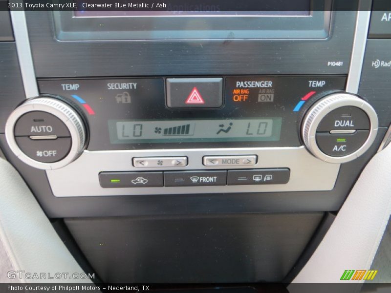 Clearwater Blue Metallic / Ash 2013 Toyota Camry XLE