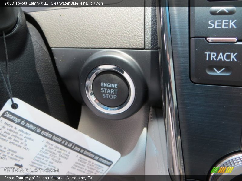 Clearwater Blue Metallic / Ash 2013 Toyota Camry XLE