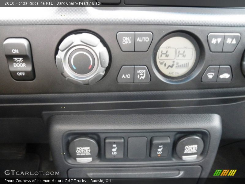 Controls of 2010 Ridgeline RTL
