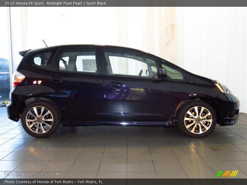 Midnight Plum Pearl / Sport Black 2013 Honda Fit Sport