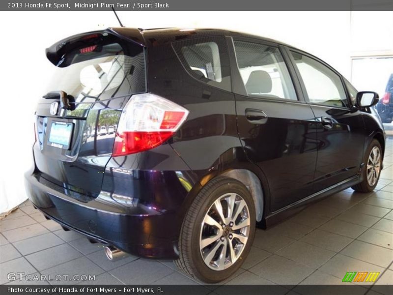 Midnight Plum Pearl / Sport Black 2013 Honda Fit Sport