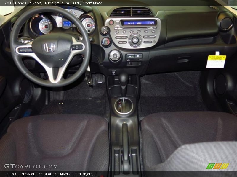 Midnight Plum Pearl / Sport Black 2013 Honda Fit Sport