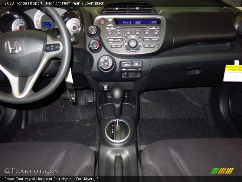 Midnight Plum Pearl / Sport Black 2013 Honda Fit Sport