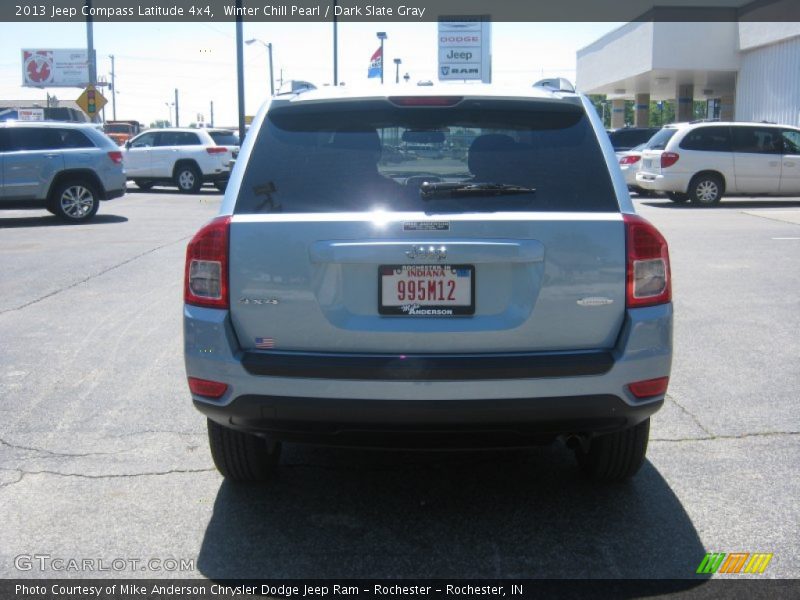 Winter Chill Pearl / Dark Slate Gray 2013 Jeep Compass Latitude 4x4