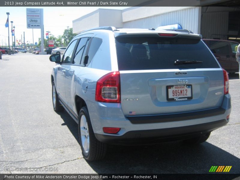 Winter Chill Pearl / Dark Slate Gray 2013 Jeep Compass Latitude 4x4