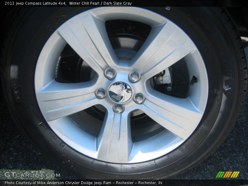 Winter Chill Pearl / Dark Slate Gray 2013 Jeep Compass Latitude 4x4