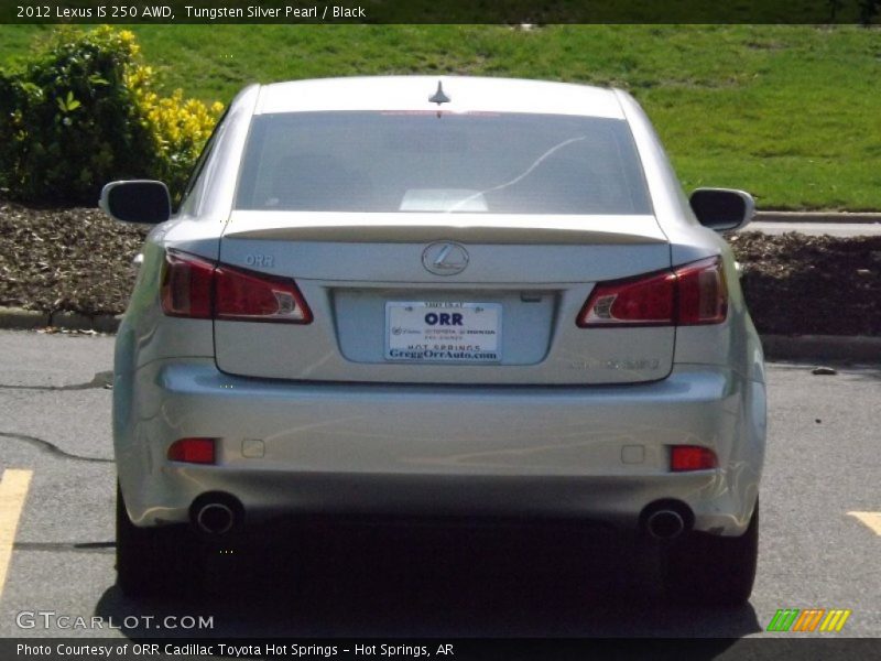 Tungsten Silver Pearl / Black 2012 Lexus IS 250 AWD