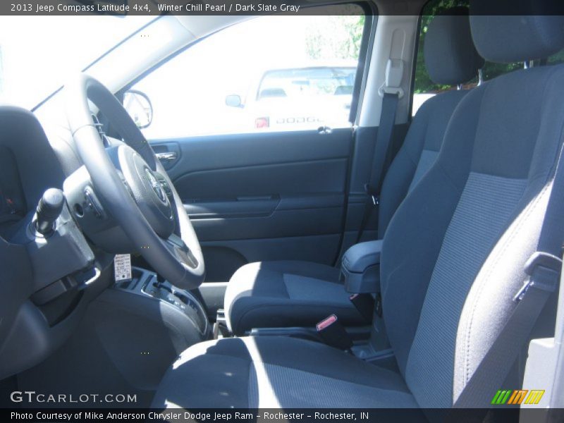 Winter Chill Pearl / Dark Slate Gray 2013 Jeep Compass Latitude 4x4