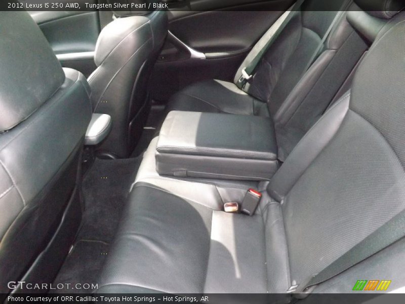 Tungsten Silver Pearl / Black 2012 Lexus IS 250 AWD