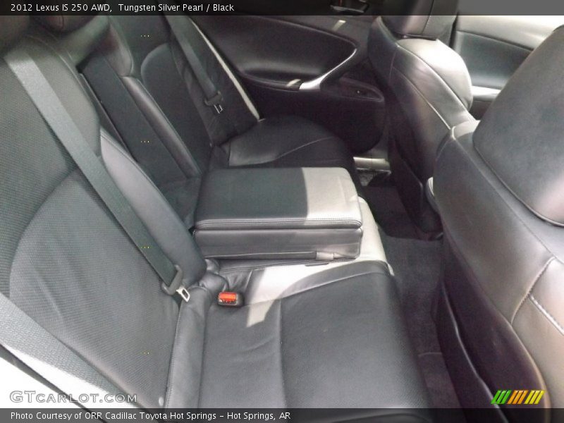 Tungsten Silver Pearl / Black 2012 Lexus IS 250 AWD