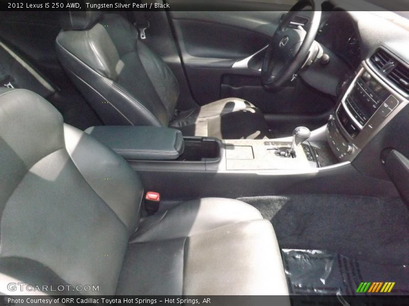 Tungsten Silver Pearl / Black 2012 Lexus IS 250 AWD