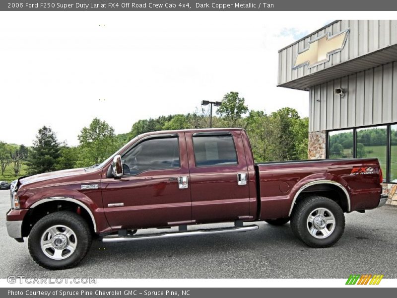 Dark Copper Metallic / Tan 2006 Ford F250 Super Duty Lariat FX4 Off Road Crew Cab 4x4