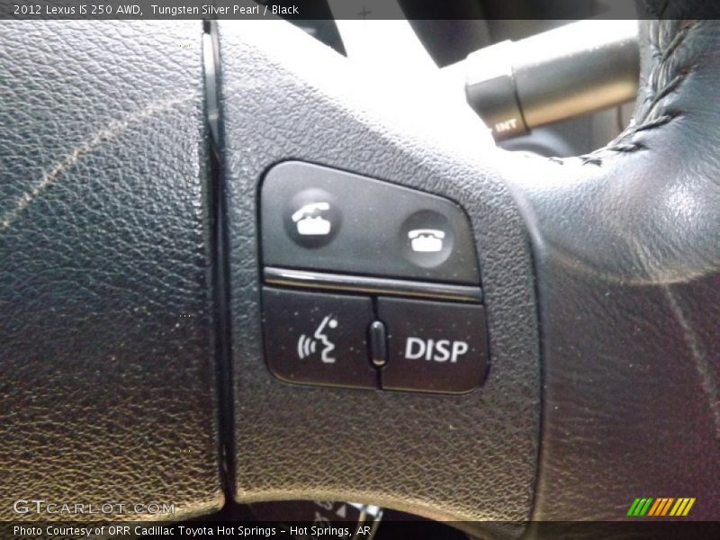 Tungsten Silver Pearl / Black 2012 Lexus IS 250 AWD