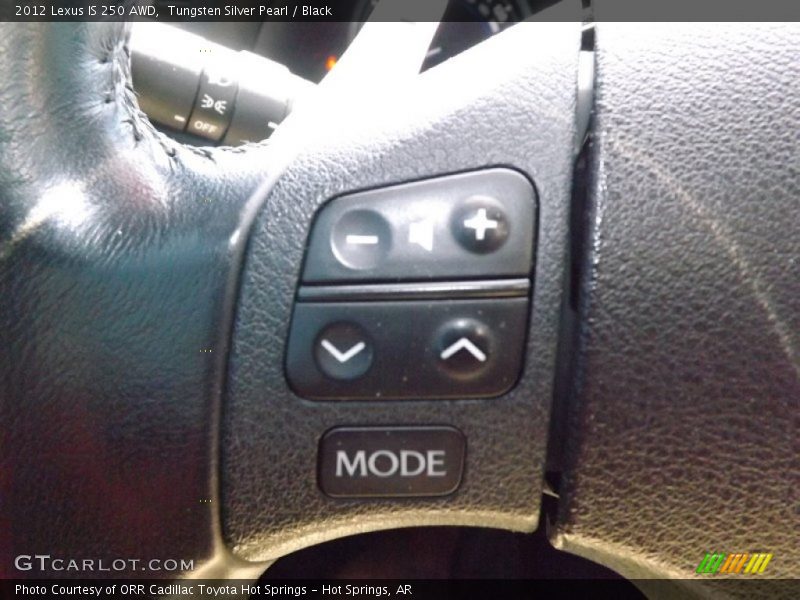 Tungsten Silver Pearl / Black 2012 Lexus IS 250 AWD