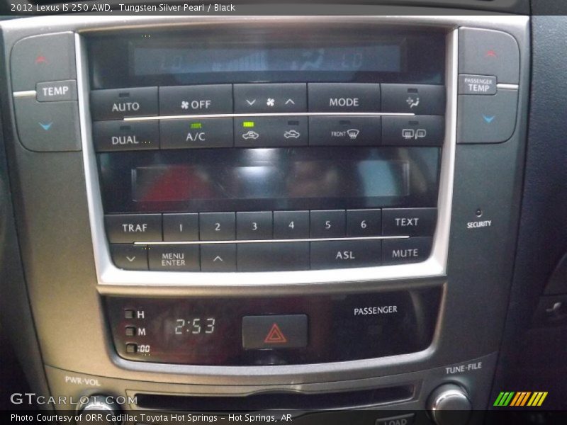 Tungsten Silver Pearl / Black 2012 Lexus IS 250 AWD