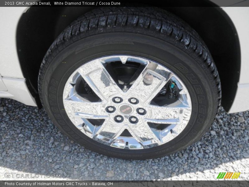 White Diamond Tricoat / Cocoa Dune 2013 GMC Acadia Denali