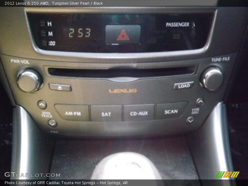 Tungsten Silver Pearl / Black 2012 Lexus IS 250 AWD