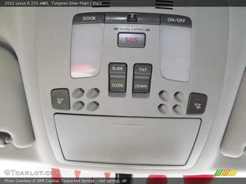 Tungsten Silver Pearl / Black 2012 Lexus IS 250 AWD
