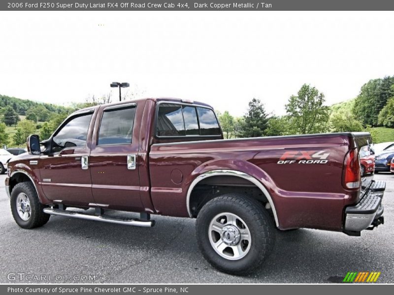 Dark Copper Metallic / Tan 2006 Ford F250 Super Duty Lariat FX4 Off Road Crew Cab 4x4