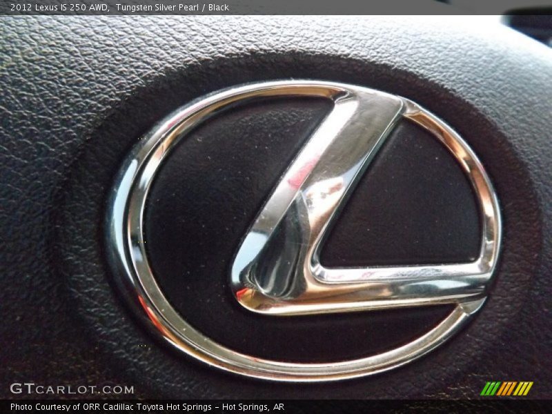 Tungsten Silver Pearl / Black 2012 Lexus IS 250 AWD