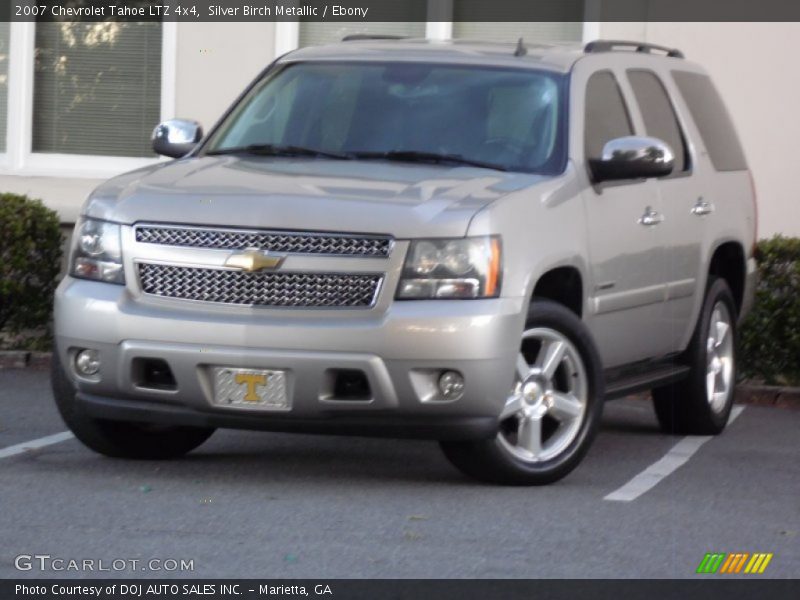 Silver Birch Metallic / Ebony 2007 Chevrolet Tahoe LTZ 4x4