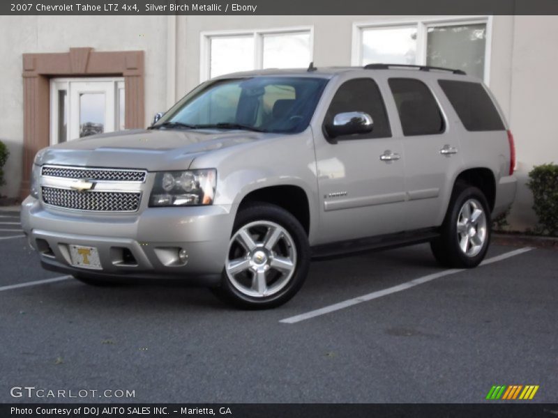 Silver Birch Metallic / Ebony 2007 Chevrolet Tahoe LTZ 4x4