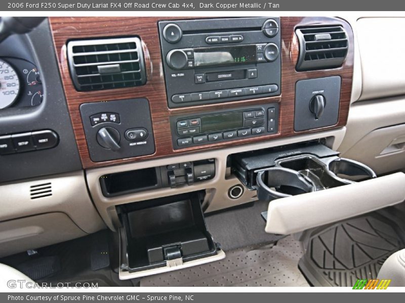 Dark Copper Metallic / Tan 2006 Ford F250 Super Duty Lariat FX4 Off Road Crew Cab 4x4