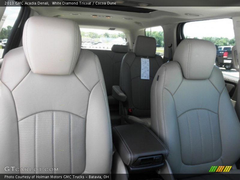 White Diamond Tricoat / Cocoa Dune 2013 GMC Acadia Denali